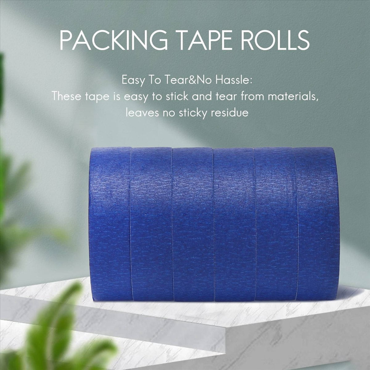 Blue Painters Tape Masking Tape 1 Inch, DIY or Professional Painter (24 Pack,22Yard Per Roll),24 x Masking Tape,blue