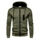 thumbnail image 1 of Sudadera con capucha para hombre, Color negro, blanco, verde militar, rojo, bloque de Color, forro polar, ropa informal fresca, ropa de invierno, 1 of 4