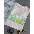 thumbnail image 3 of You Are My Heart, Dinosaur T-Shirt Women -Smartprints Designs, Female Small, 3 of 4