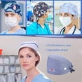 thumbnail image 3 of Operating Hats Nurses Gourd-shaped Long-time Service Pure Color Dull Polish Assorted Colors Buttons Christmas Day Bouffant Caps, 3 of 4