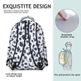 thumbnail image 5 of Leopard Print Backpack for School,Cute School Bag,Schoolbag with Adjustable Shoulder Straps & Padded Back,15.3"x11"x7.1"., 5 of 6