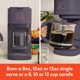 thumbnail image 2 of bella VersaBrew 2-in1 Coffee Maker, Fits-anywhere Kitchenware, Brew 3 Sizes Carafes & Single Serve Cups, Dishwasher Safe Reusable Filter & Filter Holder, Iced Coffee Function, 60oz Tank, Plum, 2 of 5