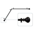 thumbnail image 2 of Lucid Corner Window Curtain Rod 13/16 inch dia. 48-84" - Black, 2 of 3