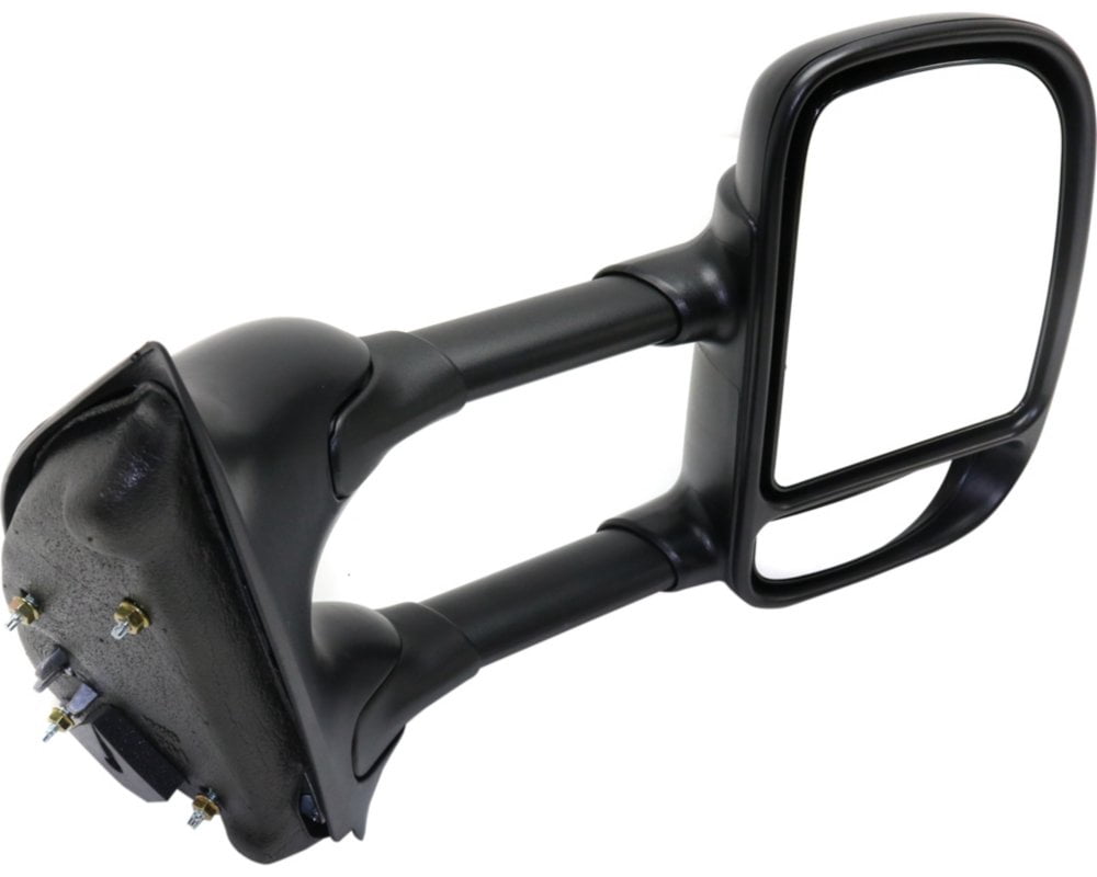 Towing Mirror Compatible With 1999-2007 Ford F-250 Super Duty F-350 Right Passenger Side w/ Blind Spot Corner Glass Textured Black Kool-Vue