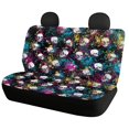 thumbnail image 4 of Binienty Skull Tie Dye Car Interior Covers, 4 Pcs Front and Rear Split Bench Automobile Seat Cover Fashion Auto Interior for Auto Truck Van SUV Easy to Install, 4 of 6