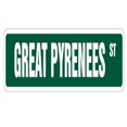 thumbnail image 1 of SignMission SS-836-GREAT PYRENEES 36 in. Great Pyrenees Street Sign - Dog Lover Pet Owner Inexpensive, 1 of 1