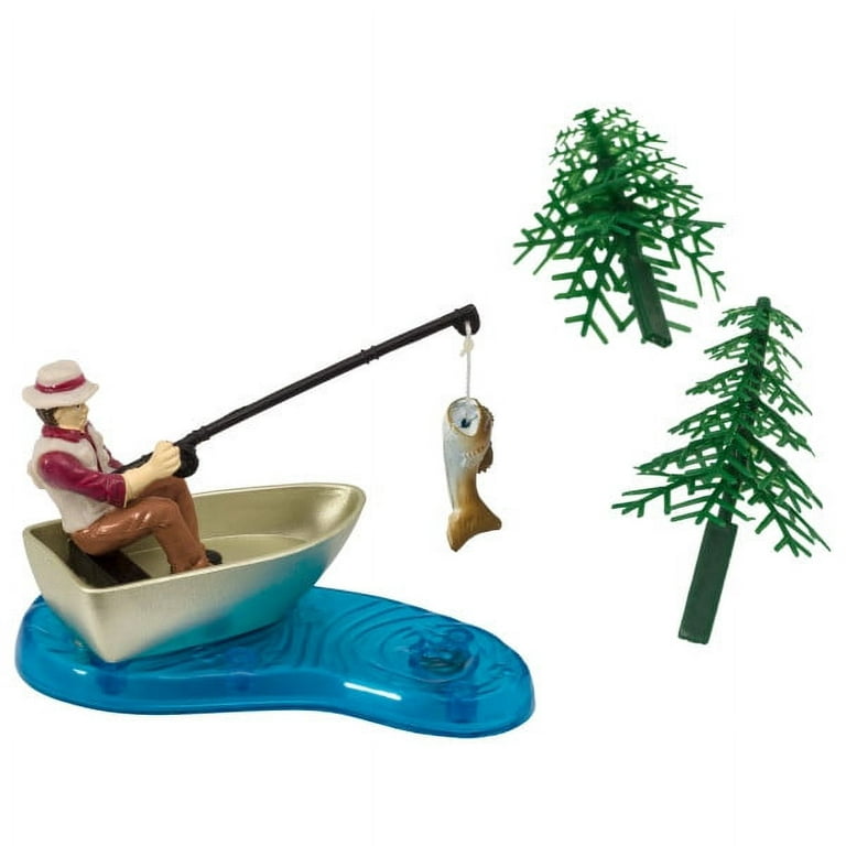 Fishing with Action DecoSet with 1/4 sheet Edible Cake Topper