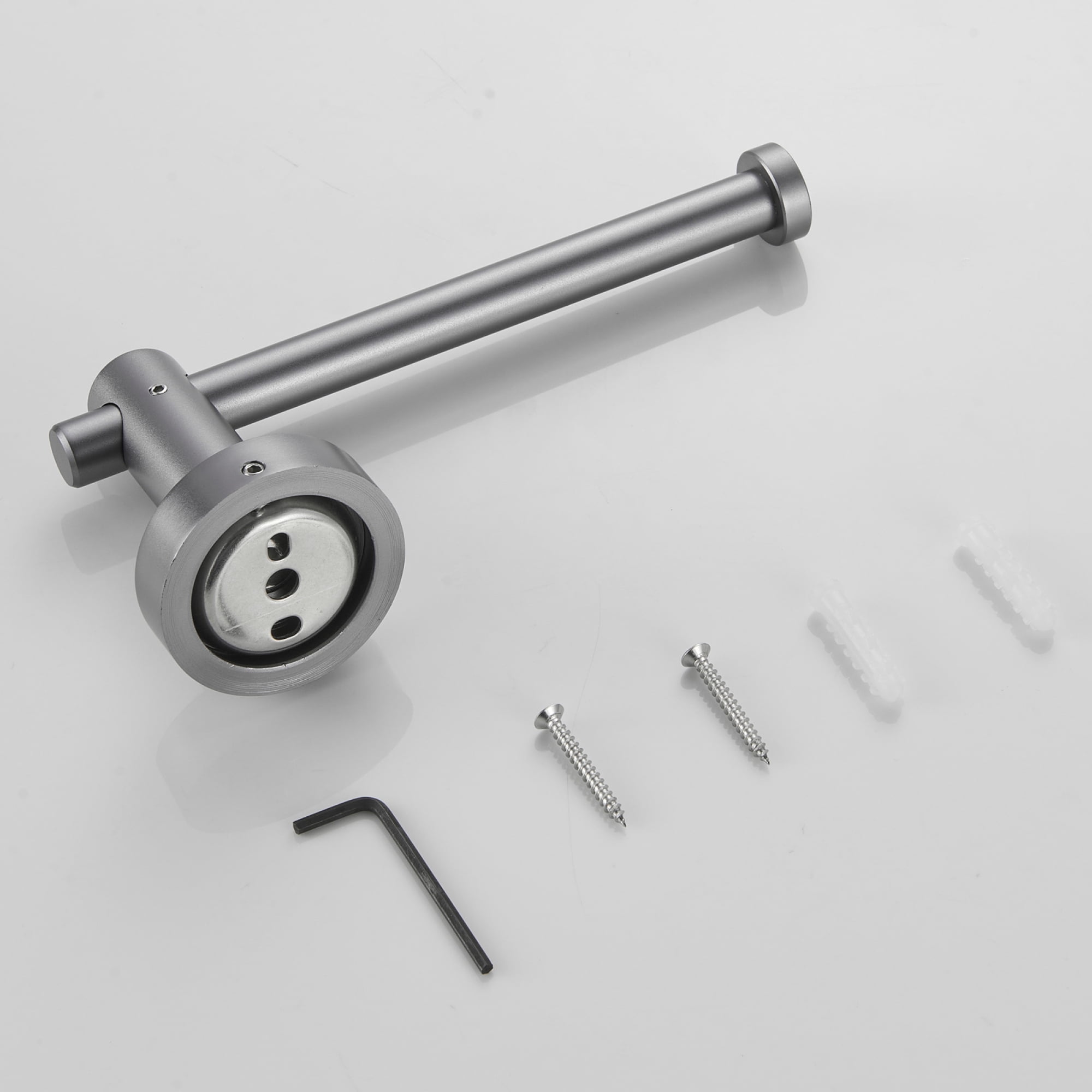 Bathroom Hardware Set, Thicken Space Aluminum 6 PCS Towel bar Set Wall Mounted