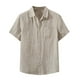 thumbnail image 2 of Playera Elvqul Caballero Beige Casuales Manga Corta sin Estampado Solapa, 2 of 7