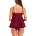 thumbnail image 2 of Trajes de baño con Corbata Lateral para Mujer Trajes de baño Triangulares festoneados Trajes de baño de Maternidad Vino Rojo - C XL Vino Rojo - C XL Xishao ropa, 2 of 2