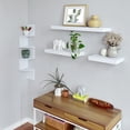 thumbnail image 3 of WELLAND 16" Mission Floating Shelf Wall Mounted Shelves Display Rack,15 4/5" x 9 1/4" x 2", White, 3 of 5