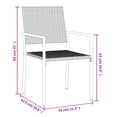 thumbnail image 4 of vidaXL 5 Piece Garden Dining Set Poly Rattan and Steel, 4 of 5