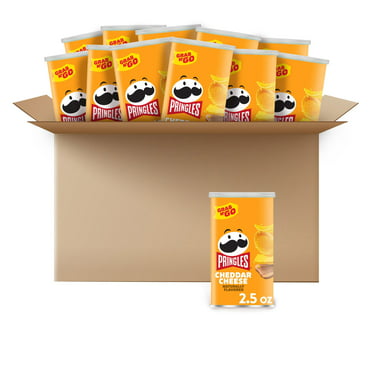 Pringles Cheddar Cheese Potato Crisps Chips, 5.5 oz, 14 Count - Walmart.com