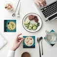 thumbnail image 1 of RYLABLUE Merry Christmas Set of 8 Coaster for Drinks, Absorbent Ceramic Stone Coasters Cup Mat with Cork Base for Home Kitchen Room Coffee Table Bar Decor, 1 of 4