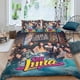 thumbnail image 2 of SOY LUNA Conjunto de sábanas temático, trío de piezas, cómodo y amigable con la piel, diseño único, regalo de decoración para el hogar para familiares, amigos y fans,173cm *218cm, 2 of 6