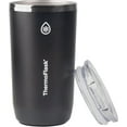 thumbnail image 2 of ThermoFlask Drinkware Collection - 16 oz Insulated Beer Tumbler Mug with Leakproof Push N Sip Lid, Jet Black, 2 of 5