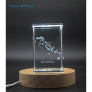 Bahamas 3D Engraved Crystal 3D Engraved Crystal Keepsake/Gift/Decor/Collectible/Souvenir