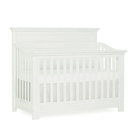 UPC: 0811048031068 | Evolur Waverly 5-in-1 Full Panel Convertible Crib Weathered White