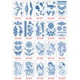 thumbnail image 2 of Tatuajes Temporales Pegatinas Impermeables Estilos Mixtos de Larga Duración Arte Corporal Opcional Labymos  tatuajes pegatinas, 2 of 5