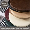 thumbnail image 7 of LKJYER Dining Room Chair Pads Nonslip, Bar Stool Seat Cushions Rounded , Waterproof Chair Cushion for Outdoor Furniture, Bar Stool Cushion Round with Rubber Back and Zipper Cover, 7 of 7