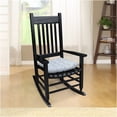thumbnail image 6 of JERFIT Solid Wood Rocking Chair for Porch - All-Weather Black Hardwood Rocker with Wide Seat & Armrests for Patio, Deck, Garden, 6 of 7
