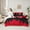 Black Red, variant on jejeloiu Ice Hockey City Twin Bedding Sets,7-Piece,Sports Theme Bedding Comforter Set,New Jersey Sheet Sets For Boys,Ultra Soft Bedroom Decor Reversible