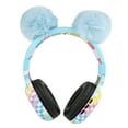 Justice Portable Wireless Bluetooth Headphone with Plush Pom PomsBlue