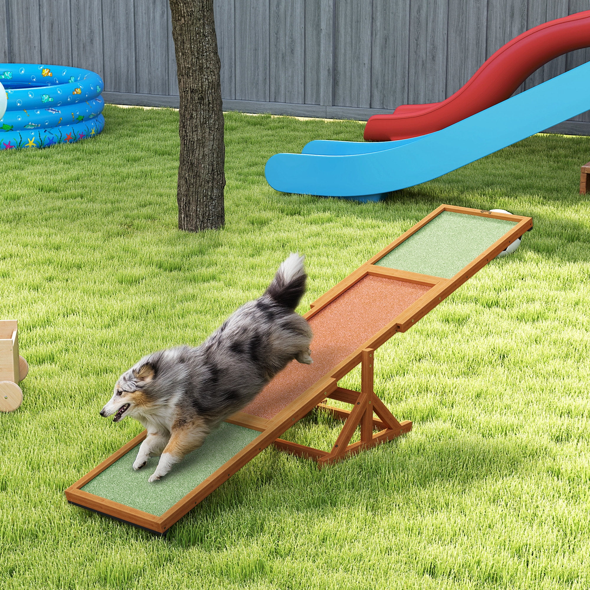 Dog Agility Course Backyard Set Pawhut Dog Agility Equipment, Dog