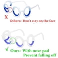 thumbnail image 2 of Anteojos inteligentes actualizados contra el mareo por movimiento, anteojos sin lentes para mareos elevados ante el mareo para viajes deportivos, anteojos líquidos sin lentes (blanco, 2 of 4