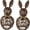 20-Inch, variant on 2 Pcs Artificial Wicker Rattan Easter Bunny Decorations,Easter Decorations Spring Bunny Decor for Rustic Farmhouse Outdoor Home Front Porch Entryway Courtyard Lawn (8-Inch)