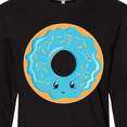 thumbnail image 4 of Inktastic Blue Donut Long Sleeve T-Shirt, 4 of 5