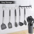 thumbnail image 4 of Juego de utensilios de cocina LIANYU de 15 piezas con soporte de silicona gris, 4 of 7