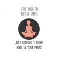 thumbnail image 2 of Wine and Yoga Poster Print by Jan Weiss, 2 of 2