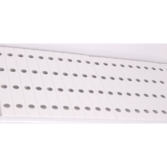 EZ Shelf - Shelf Top Kit (16 Pieces for up to 14.7 ft) for EZ Shelf Closet & Garage Shelves - White