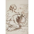 thumbnail image 2 of Ferdynand Bryll 11x14 Black Ornate Wood Framed Double Matted Museum Art Print Titled: Symbolic Scene (1883-1886), 2 of 5