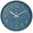 Cerulean, variant on Small Wall Clock 8 Inch Gray Wall Clocks Silent Non-Ticking for Bedroom Bathroom Kitchen
