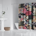 thumbnail image 2 of Pioneer Flower Floral Print Pattern Shower Curtain 72"x72" ,Bathroom Decorative Shower Curtains Set with 12 Hooks,Modern Waterproof Washable Shower Curtain, 2 of 6