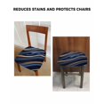 thumbnail image 6 of Marble Chair Seat Covers for Dining Room Stretch Chair Seat Covers Set of 6, Navy Blue Modern Abstract Gold Gradual Art Chair Seat Protector Cushion Slipcovers for Kitchen Restaurant Office, 6 of 6