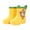 Yellow, variant on Toddler Boots Monkey Cartoon Character Boys and Girls Baby Casual Cute Outwear Water Shoes Kids Rain Boots Size 2.5-3 Y