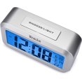 thumbnail image 5 of westclox 70045 smart backlight alarm clock, silver,, 5 of 5