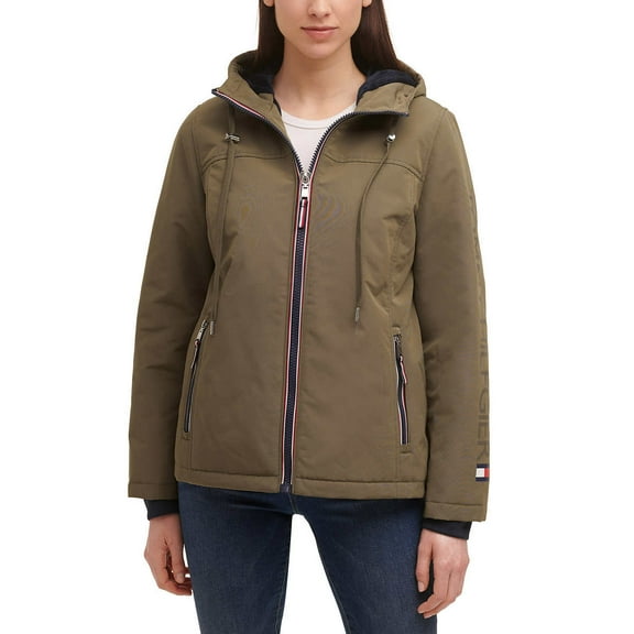 Tommy Hilfiger Ladies' Softshell Jacket, Olive Green, XXL