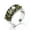 Olive Green, variant on 10mm Multi-color Olive Green Blue CZ Stones Band Women 925 Silver Ring Size 6-10
