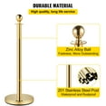 thumbnail image 4 of VEVOR Crowd Control Stanchion Posts, Silver, 6-Pack, Queue Line Barriers, 4 of 11