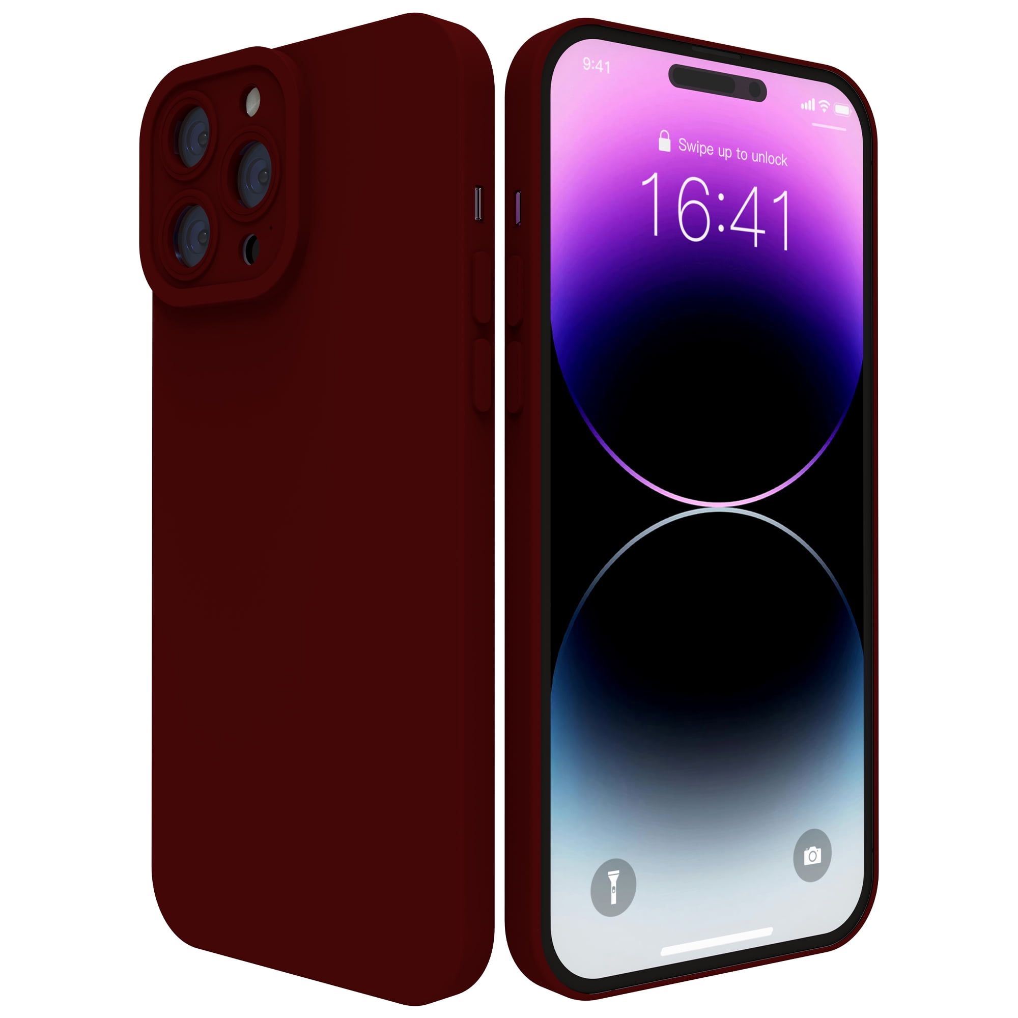 iPhone 14 Pro Max Case with Camera Protection, Silicone Shockproof Slim