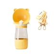 thumbnail image 2 of Pet Water Bottle, Portable Dog Water Bottle, 8X3 in Transparent Body, Dog Travel Bowl, Outdoor Adventures, Bear-Themed Yellow, 1 Set, Dog Food Dispenser, Water Bottle Holder with, 2 of 8
