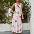 thumbnail image 4 of Flamingo Pattern Pattern Design Sleeveless Dress Summer Clothes for Women Women's Clothing 2025, 4 of 7