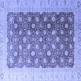 thumbnail image 1 of Ahgly Company Machine Washable Indoor Square Oriental Blue Traditional Area Rugs, 6' Square, 1 of 4