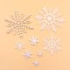 thumbnail image 5 of 1 paquete de copos de nieve falsos de plástico blanco para hacer uno mismo, para la fiesta de Navidad en casa, adornos colgantes para árbol de Navidad de Año Nuevo, decoración de ventanas, 5 of 5
