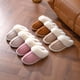 thumbnail image 3 of Pantuflas peludas de otoño e invierno para el hogar, pantuflas de algodón para interiores, cálidas, con suela gruesa, antideslizantes, acolchadas, de algodón, 3 of 5