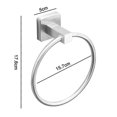 thumbnail image 4 of Self Adhesive Towel Holder,stainless Steel Bathroom Towel Ring 7.08 In, 4 of 4